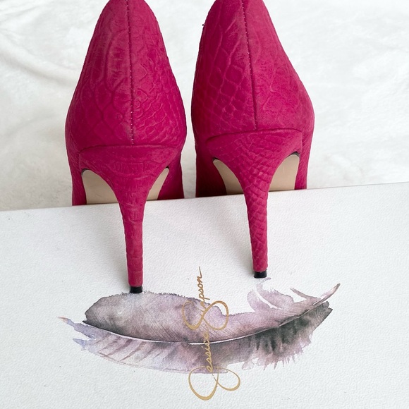 Jessica Simpson Hot Pink ‘Jesy’ Heels Size 7 - Picture 5 of 9